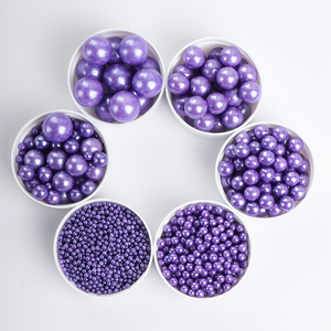 Chispas de Azúcar Púrpura Brillantes con Perlas para Pasteles, Galletas, Macarons, Golosinas, Decoración de Postres para Bodas, Cumpleaños y Festividades - Product Image 3