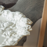 Assiette en céramique à motif floral en porcelaine européenne faite à la main, nouvelle arrivée, personnalisable, plateau à chocolat pour la décoration de la maison