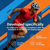 Agent gélifiant naturel en vinyle noir à double énergie, le plus vendu en Europe, supplément sportif pour adultes pour la course de marathon et les glucides