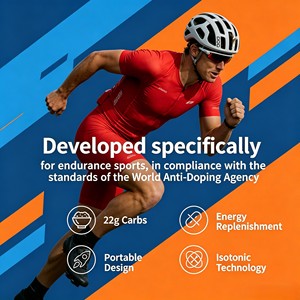 Agent gélifiant <span class=keywords><strong>naturel</strong></span> en vinyle noir à double énergie, le plus vendu en Europe, supplément sportif pour adultes pour la course de marathon et les glucides - Product Image 3