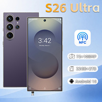 Smartphone S26 Ultra Android 15 5G avec fonction NFC, appareil photo 108MP, 22 Go + 2 To de stockage pour les affaires, le bureau, le divertissement quotidien et les voyages