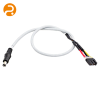 كابل طاقة مجدول عالي الحرارة DC300V 5A، توصيل مخصص من قابس تيار مستمر إلى طرفين، ضفيرة أسلاك للتحكم الآلي ومراقبة الأجهزة