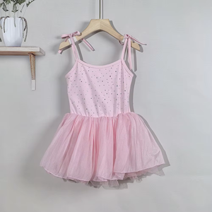 Leotardos <span class=keywords><strong>de</strong></span> nailon con cuentas 2026 para niñas, body <span class=keywords><strong>de</strong></span> ballet con falda, sin mangas, para actuaciones escénicas, ropa <span class=keywords><strong>de</strong></span> <span class=keywords><strong>baile</strong></span>, disfraz <span class=keywords><strong>de</strong></span> fiesta - Product Image 1