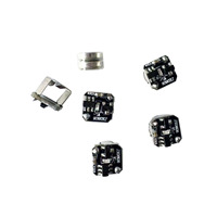 Mini Linterna LED Magnética de 7.5mm con Función Intermitente, Funciona con Batería, para Manualidades y Decoración de Fiestas (Batería Incluida)