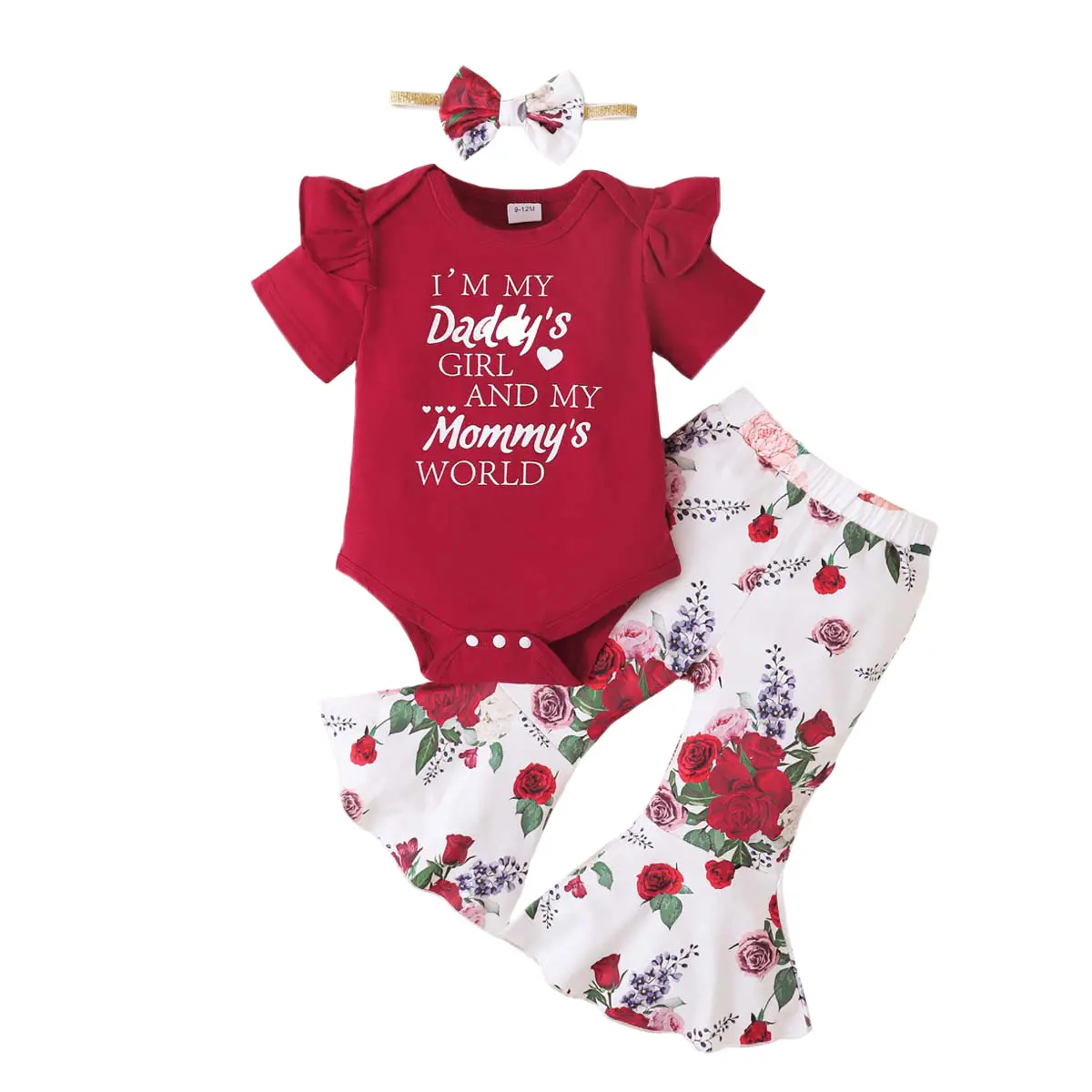 Romper motif bunga bayi, baju monyet bayi katun, motif bunga model baru untuk bayi