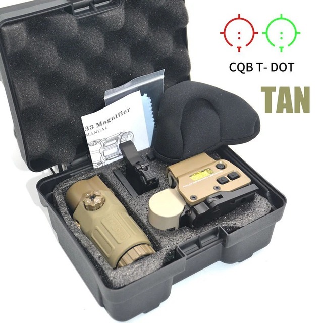 5D Era Hotselling 558 Red Dot Holographic Sight with G33 3x Magnifier Scope Aluminum Alloy Hunting Factory Spec Markings