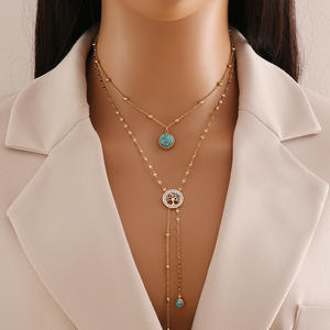 Collar largo de acero inoxidable para mujer, exquisito, largo, de nivel de alta calidad, con perlas de imitación, lote de abalorios, joyería, 2025 - Product Image 4