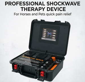 Système d'ondes de choc vétérinaire professionnel, appareil de thérapie équine portable, 1-16 Hz, écran tactile de 8 pouces pour la réadaptation des chevaux et des animaux de compagnie - Product Image 1
