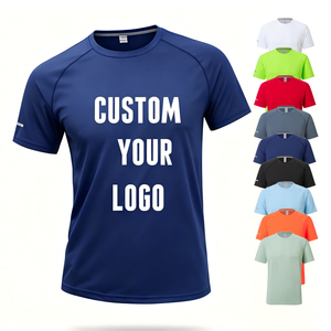 T-Shirt da Corsa per Uomo ad Asciugatura Rapida, Top Fitness Compressivo ad Alta Elasticità, Logo Personalizzato con Stampa Serigrafica - Product Image 1