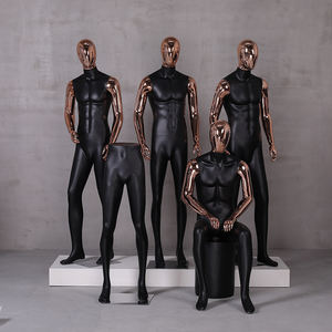 Tienda de moda Popular de lujo cromado cara y mano músculo masculino FRP maniquíes blancos maniquí de cuerpo completo para escaparate - Product Image 5