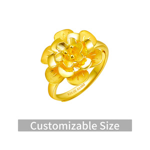 Anpassbare <span class=keywords><strong>24K</strong></span> Massivgold 999.9 Ewigkeitsringe für Damen und Herren - Gravierbar/Größenverstellbar Breite Dicke Trendige Verlobungsringe - Product Image 5