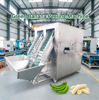 Industriële bananenschiller en -snijder, machine voor het verwijderen van bananenhuid en het schillen van groene plantains