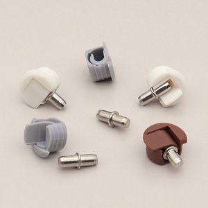 Connecteur deux-en-un avec plateau coulissant en plastique dissimulé et rabat supérieur, pour fixation d'étagère à axe central de 5 mm, plateau de réassemblage - Product Image 3