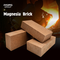 Batu Bata Magnesit Fusi Kekuatan Tinggi Bersertifikat CE, Batu Bata Magnesia Refraktori untuk Regenerator Tungku Kaca