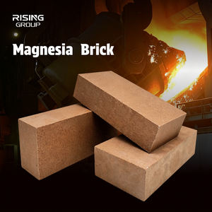 Briques de magnésite fusionnée haute résistance certifiées CE, briques réfractaires en magnésie pour régénérateur de four à verre - Product Image 1