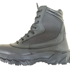 SF7 703 Typhoon Black Leather Tactical <b>Hiking</b> <b>Boots</b> High Top Lace Up Waterproof Outdoor All Seasons Men <b>Boots</b> - Product Image 5