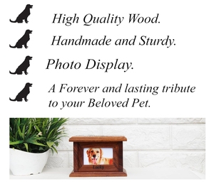 Keranda Jenazah Hewan Peliharaan Kayu Modern Ramah Lingkungan, Awet, Bentuk Persegi Panjang, Dapat Disesuaikan, untuk Abu Jenazah Anjing - Product Image 6