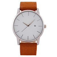 Montre décontractée pour homme à grand cadran, bracelet en alliage et acrylique, mouvement à quartz, calendrier, vente en gros d'usine, écologique, produit phare pour l'exportation.