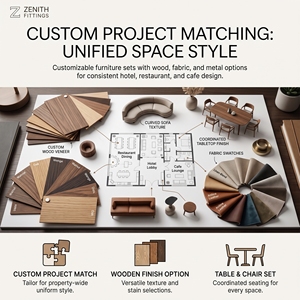Set di Tavoli e Sedie Commerciali J2S su Misura per Progetti di Lusso Chiavi in Mano: Soluzione Completa per Hotel e Ristoranti - Product Image 4