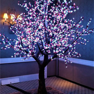 New Arrival PVC nhân tạo <span class=keywords><strong>LED</strong></span> Cherry Blossom <span class=keywords><strong>Tree</strong></span> đèn cho cảnh quan ngoài trời trang trí - Product Image 1