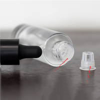 Bouchon de trou en plastique transparent bouchon de trou en plastique blanc pour flacon compte-gouttes
