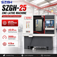 Tour à métaux CNC SZGH-25 2 axes pour applications métalliques Machine à tour CNC SZGH