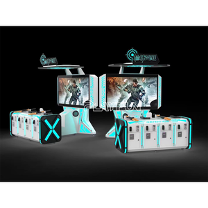 เครื่องเกมยิงปืน <span class=keywords><strong>VR</strong></span> แบบหยอดเหรียญ สำหรับ 4 คน จำลองการต่อสู้ฮีโร่ ยิงปืนยาว สำหรับสถานบันเทิง - Product Image 6