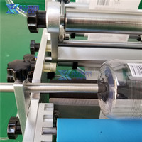 Machine d'étiquetage semi-automatique haute précision BSK-ST01 pour bouteilles en verre, 0,5 mm, 2400 BPH, écran tactile, entraînement électrique