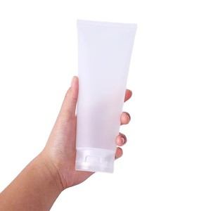 10g-200g Transparent Frosted PE Tubes with Screw Cap Custom Logo Printing & Hot Stamping Cosmetic Packaging - Product Image 1