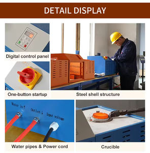 Fourneau de fusion d'or portable de 6 kg pour utilisation sur site - Fourneau de fusion d'or - Product Image 5