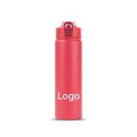 Gourde isotherme à double paroi, sans BPA, à large ouverture, réutilisable, pour le camping, la salle de sport, les trajets quotidiens