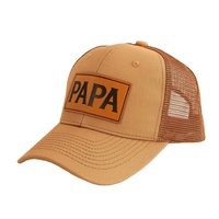 Nouvelle casquette de baseball en maille respirante avec lettres PAPA, combinaison de couleurs tendance et créative, protection solaire, casquette de camionneur pour l'extérieur