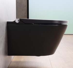 Ventas calientes de <span class=keywords><strong>Bolina</strong></span>, artículos sanitarios de Color negro, venta al por mayor, inodoro colgado en la pared sin montura de estilo europeo - Product Image 4