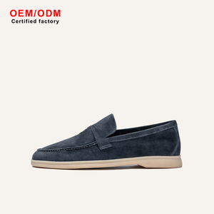Mocassini Casual Slip-On di Alta Qualità in Vera Pelle e Cashmere per Uomo, Scarpe Personalizzate con Punta Chiusa - Product Image 2