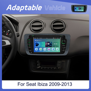 Lecteur MP5 Android <span class=keywords><strong>2</strong></span> <span class=keywords><strong>Din</strong></span> 7 pouces Podofo pour Seat Ibiza 2009-2013 <span class=keywords><strong>Autoradio</strong></span> CarPlay et Android Auto sans fil GPS USB WIFI Stéréo de voiture - Product Image 2