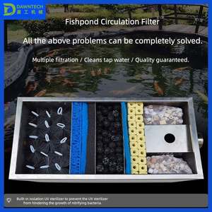 Caja de Filtro para Estanque de Peces, Cámara de Bacterias, Cepillo, Sistema de Filtración Combinado Ultravioleta, Equipo de Filtración de Circulación de Agua - Product Image 5