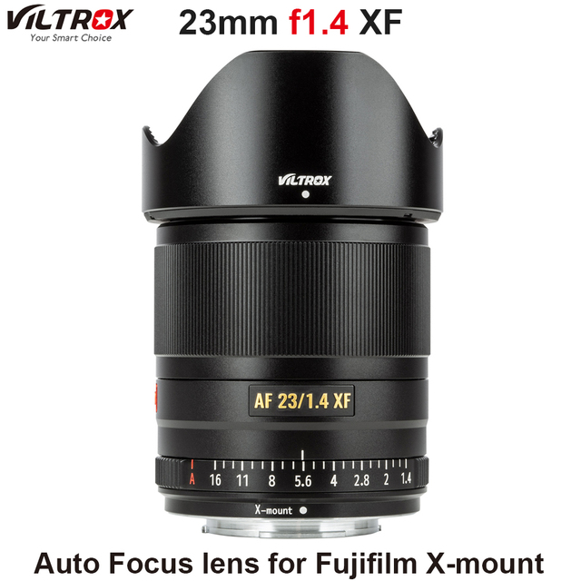 VILTROX 23mm F1.4 XF Auto Focus Large Aperture Lens APS-C Compact Lens for Fujifilm X-mount Camera X-T3 X20 T30 X-T20 X-T100