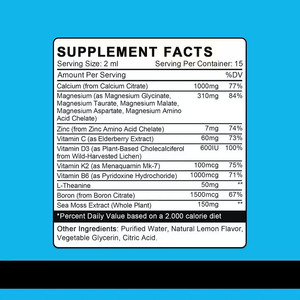 Las gotas líquidas de magnesio y calcio más vendidas con suplemento dietético de zinc apoyan la salud del sistema inmunológico y estimulan el líquido digestivo - Product Image 6