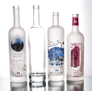 Alkollü viski likörü üreticisi Botella De Vidrio için 500ml 700ml 750 Ml votka buzlu cam şişeler - Product Image 3