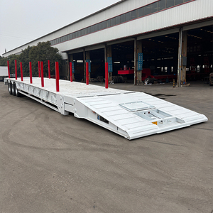 <span class=keywords><strong>Prix</strong></span> usine Semi-remorque surbaissée col de cygne pliable 60T robuste 16,6 m avec 8 verrous de torsion pour <span class=keywords><strong>transport</strong></span> de conteneurs et colonnes de hauteur réglable - Product Image 3