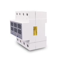 100A 3 Fasa Din Rail Voltmeter Ammeter Pengatur Batas Tegangan Lebih dan Kurang, Proteksi Arus, Monitor, Relay, Pelindung