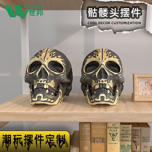 Decoración de calaveras de resina para interiores, decoración de Halloween, duradera para adultos - Product Image 5
