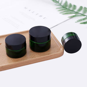 กระปุกครีม 30 กรัม 50 กรัม 100 กรัม สครับขัดหน้า ภาชนะแก้วใสสีฟ้า ภาชนะแก้วสีเขียวอำพัน ทรงเฉียง กระปุกแก้วเครื่องสำอางพร้อมฝาปิด - Product Image 6