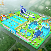 Plan d'entreprise pour parc aquatique gonflable, piscine rectangulaire portable à structure métallique, conception et construction de parc aquatique