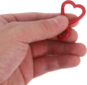 HOODANCOS Pcs Heart Shaped Swivel <b>Spring</b> Snap Hooks Keychain <b>Clips</b> Metal Buckle For Handbag Hardware DIY Jewelry Making Accessor - Product Image 4