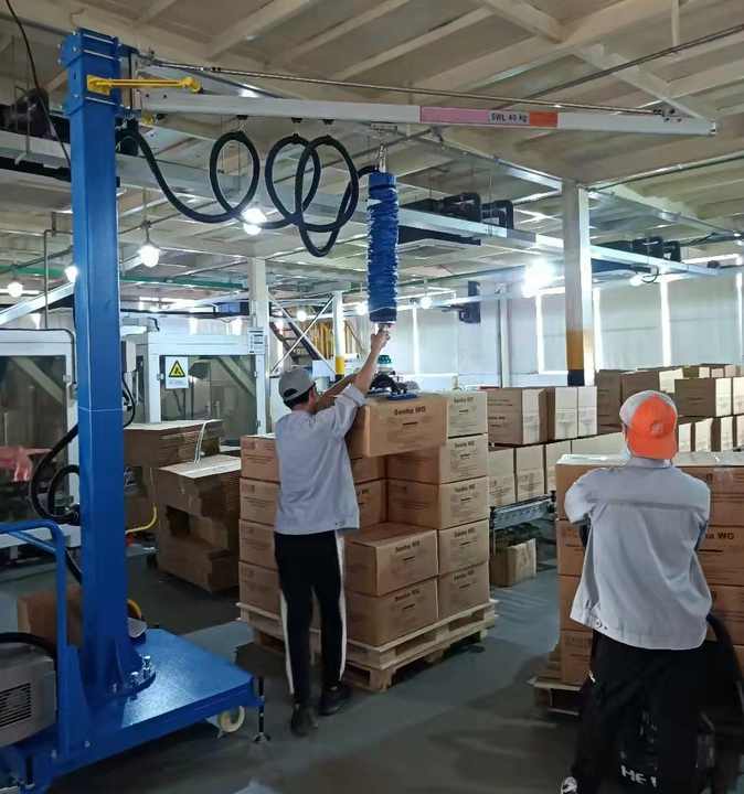 CE Intelligent Column Mounted Jib Crane Vacuum Tube Lifter