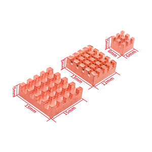 Overclocking <span class=keywords><strong>de</strong></span> Raspberry Pi con disipador <span class=keywords><strong>de</strong></span> calor Small Goldfish, un puente norte-sur, módulos y kits electrónicos <span class=keywords><strong>de</strong></span> <span class=keywords><strong>memoria</strong></span> gráfica - Product Image 3