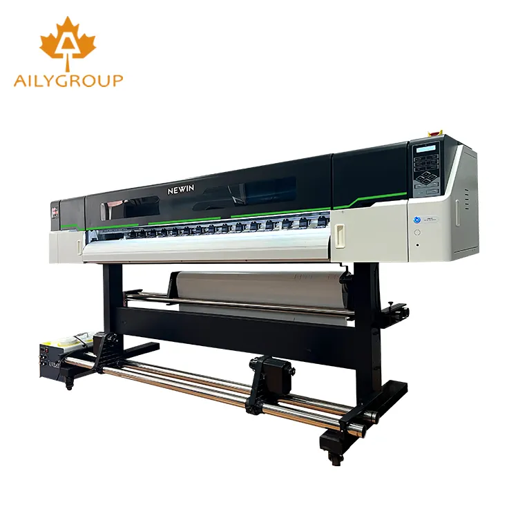 Printer Label 1.8M Inkjet UV Roll untuk Roll Printer UV dengan 4 Kepala Cetak I3200 untuk Flex Banner Vinyl