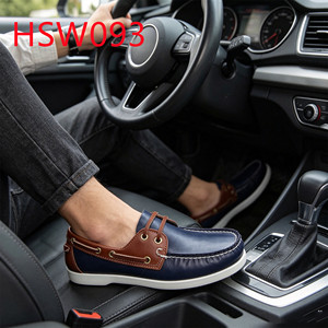 ZYF, Autentiche Scarpe Mocassino Originali con Lacci, Stile Moda per il Weekend, Nero/Marrone/Blu Scuro, Scarpe da Guida Trendy HSW094 - Product Image 5