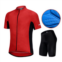 Vêtements de sport pour hommes en nylon/cachemire respirant, exclusivité transfrontalière, kits de cyclisme d'été, triathlon, vélo de route